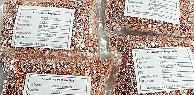 Consegna stabile per contatti in argento Rivetti bimetallici AgCu