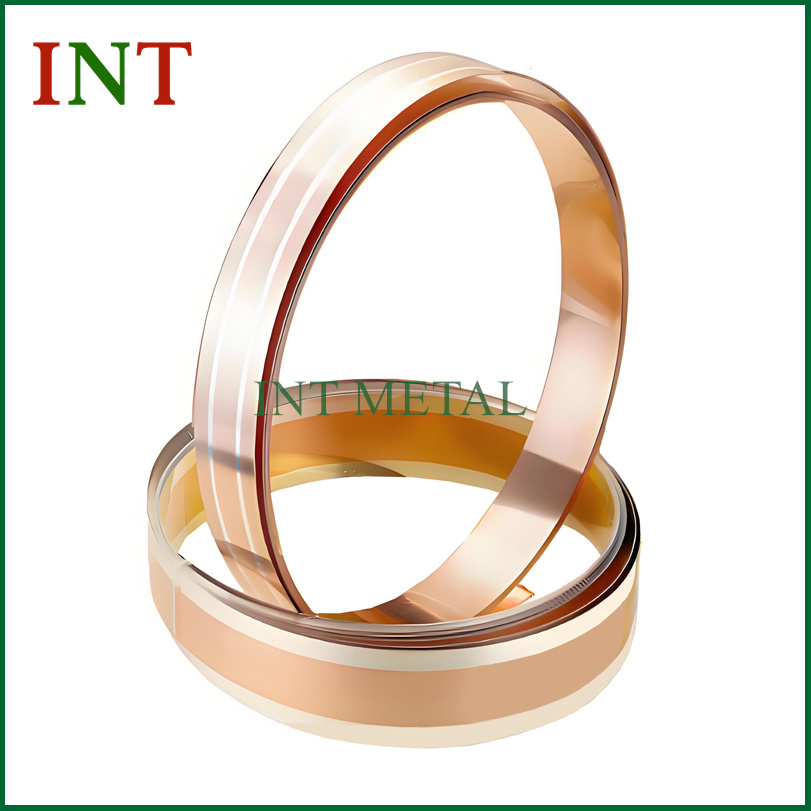 Striscia di ottone vestita d'argento