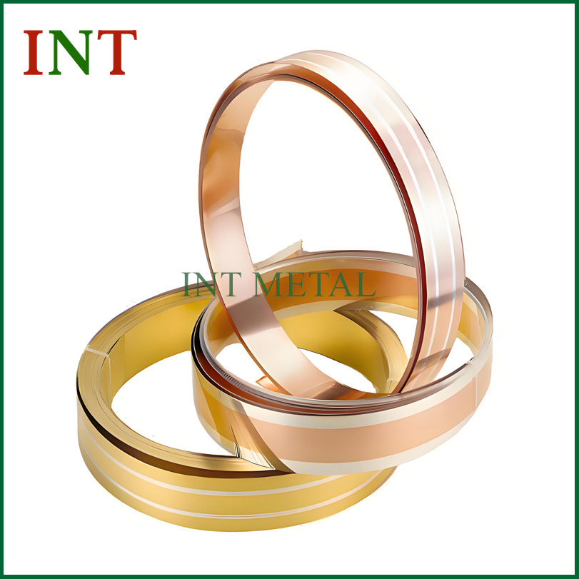 Striscia in ottone intarsio d'argento