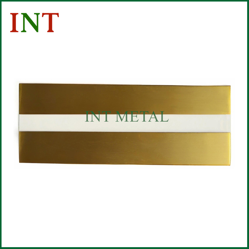 Striscia in ottone onlay d'argento