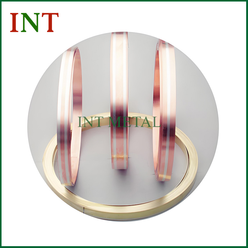 Striscia di rame onlay d'argento
